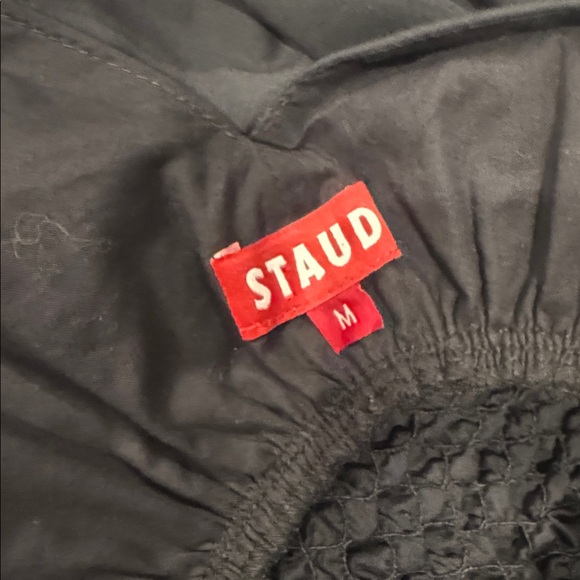 Staud Jackson Fit & Flare Dress black size medium quiet luxury - Picture 7 of 8